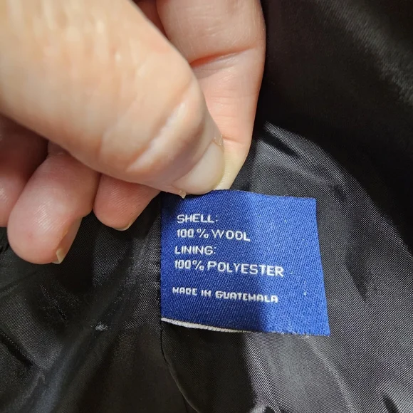 Vintage Mackintosh New England Wool Pea Coat – Charcoal – Size Small - Picture 10 of 11